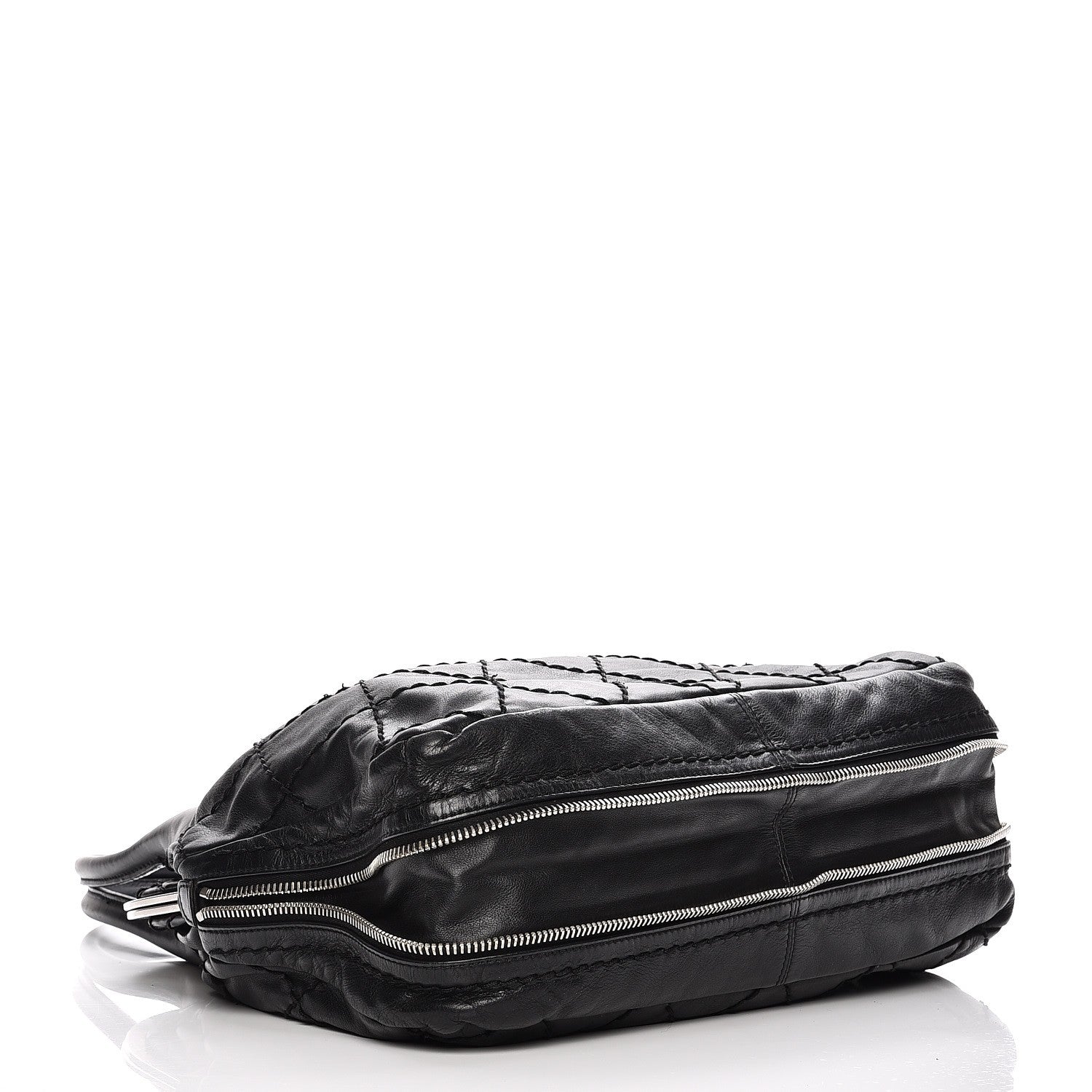 Chanel Calfskin Stitched Expandable Frame Bag Black 4 of 12