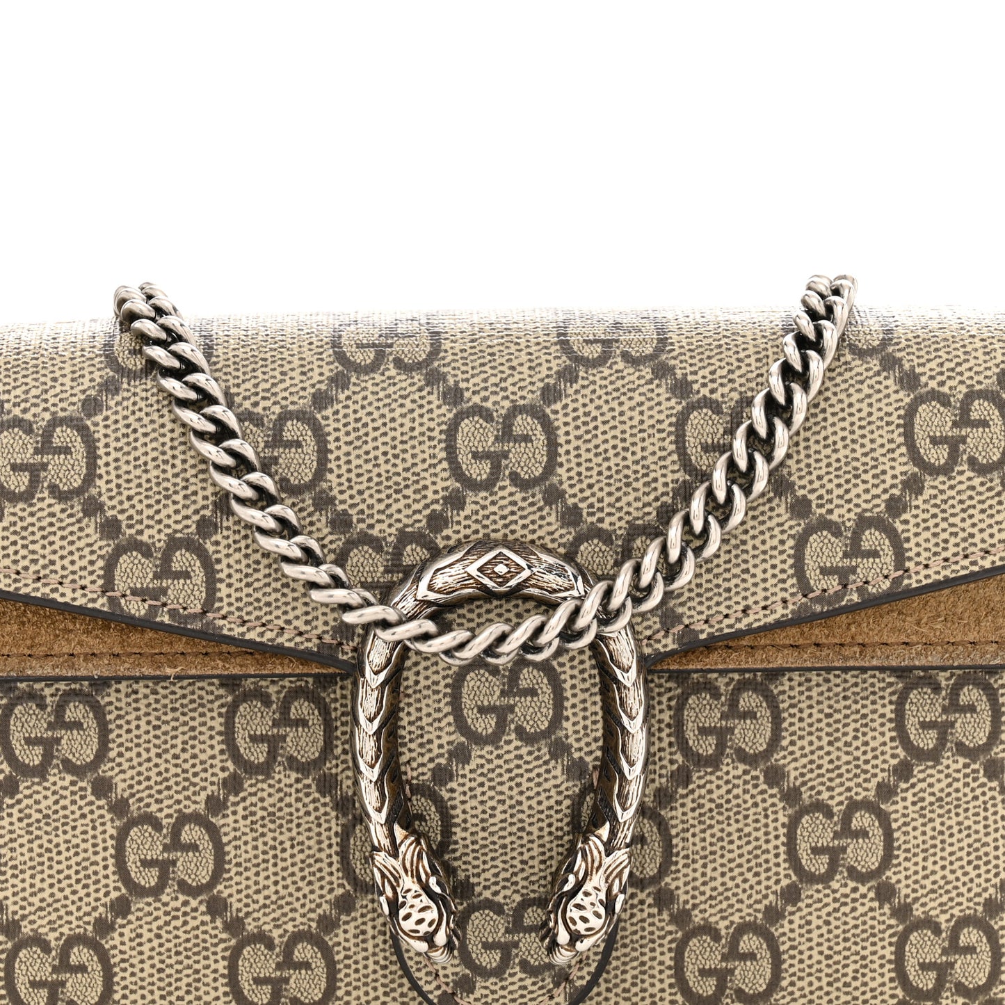GG Supreme Monogram Super Mini Dionysus Shoulder Bag Taupe