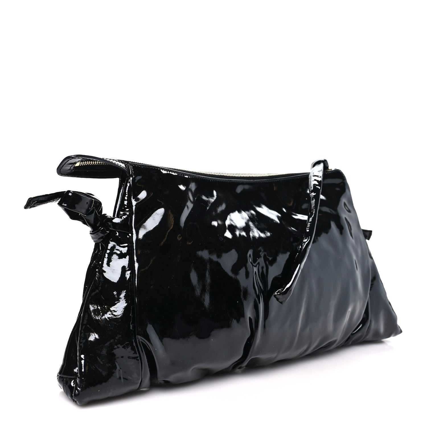 Gucci Patent Hysteria Large Clutch Black 3 of 8