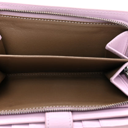 Bottega Veneta Nappa Intrecciato Continental Snap Wallet Lilac 7 of 8