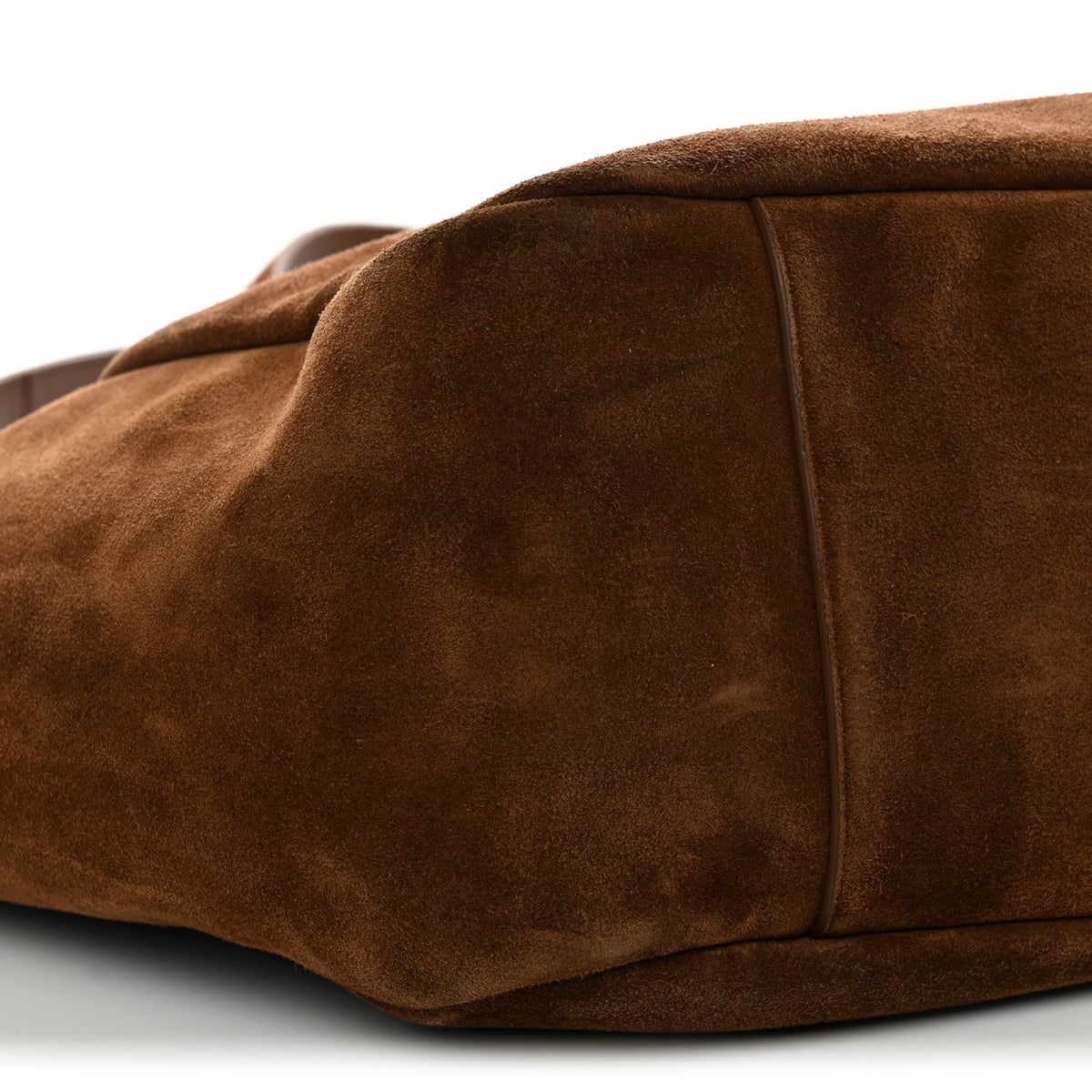 Saint Laurent Suede Le 5 A 7 Bea Tote Caramel Cognac 9 of 10