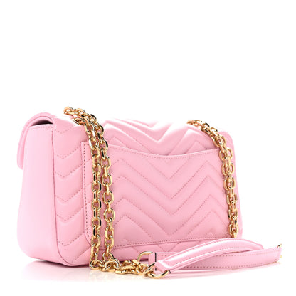 Gucci Lambskin Matelasse Medium GG Marmont Shoulder Bag Light Pink 3 of 13