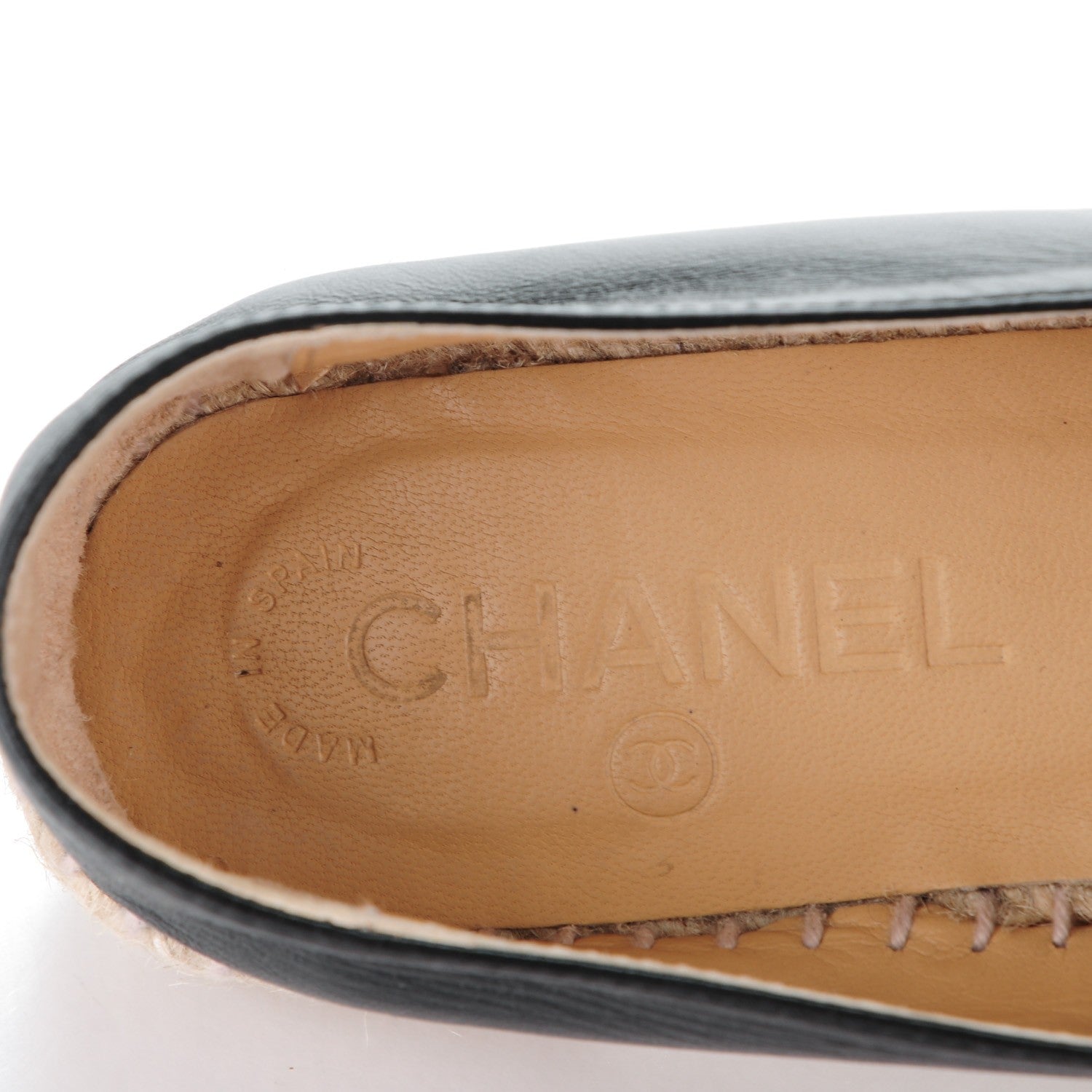 Chanel Lambskin CC Espadrilles 37 Black 11 of 11
