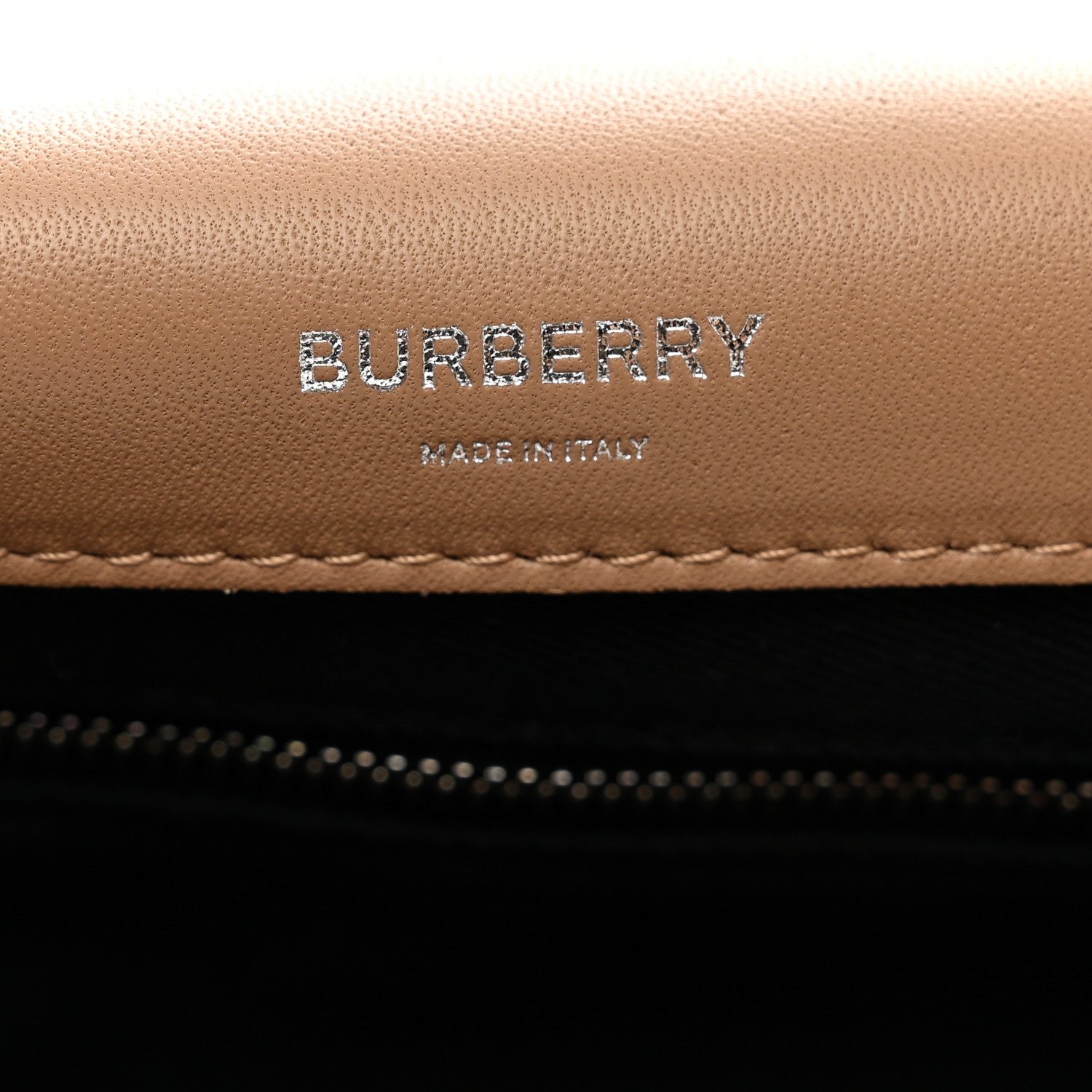 Burberry Lambskin Quilted Medium Lola Bag Camel 7 of 9