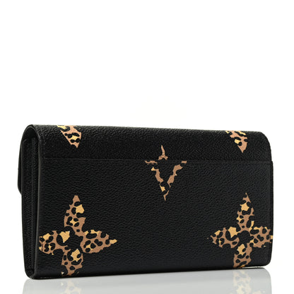 Louis Vuitton Monogram Giant Jungle Sarah Wallet Black 2 of 3