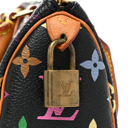Louis Vuitton Monogram Multicolor Mini Sac HL Speedy Black 9 of 9