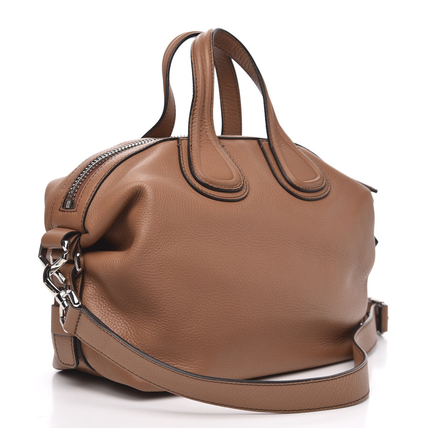 Grained Calfskin Small Nightingale Caramel
