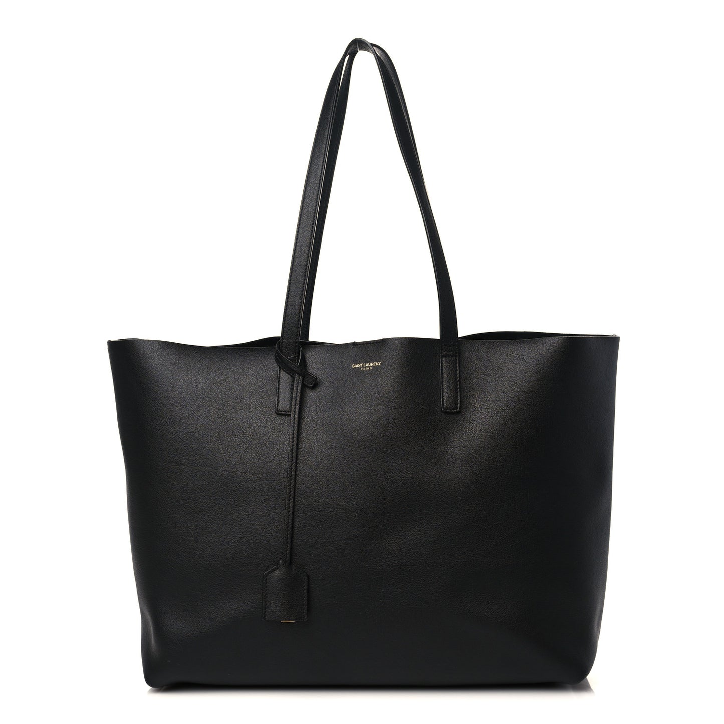 Calfskin Large Shopping Tote Black