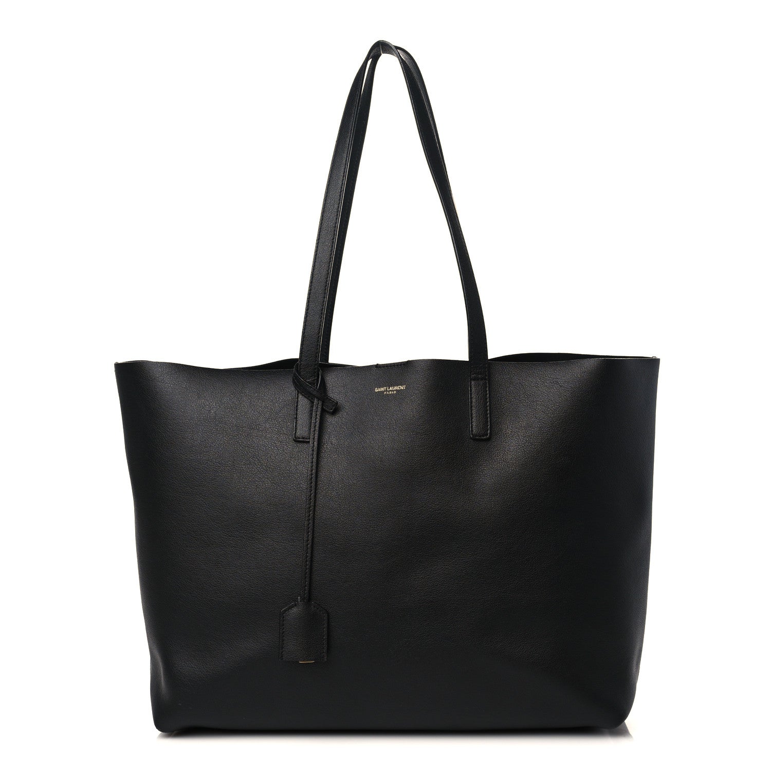 Saint Laurent Calfskin Large Shopping Tote Black 2 of 10