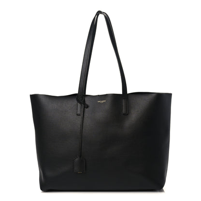 Saint Laurent Calfskin Large Shopping Tote Black 2 of 10