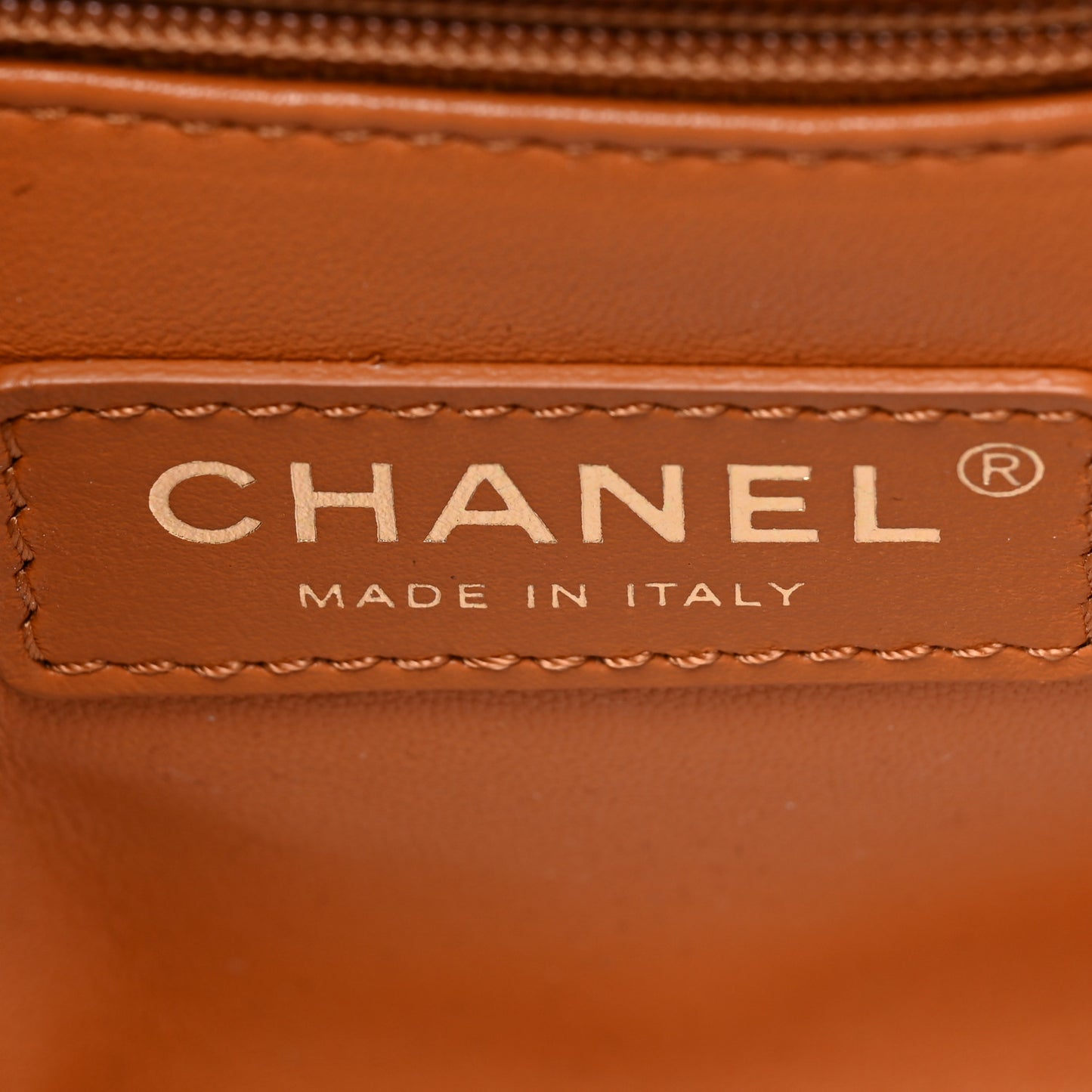 Caviar Quilted Mini Coco Handle Flap Light Brown