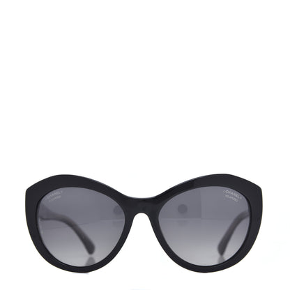 Chanel Acetate Lace Effect Sunglasses 5294 Black 2 of 8