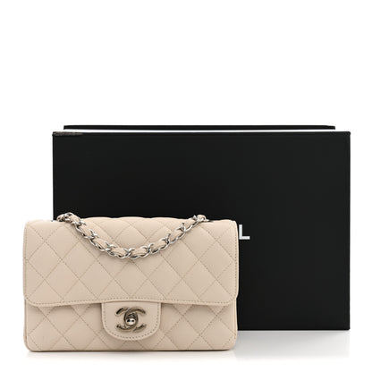 Chanel Caviar Quilted Mini Rectangular Flap Light Beige 13 of 13
