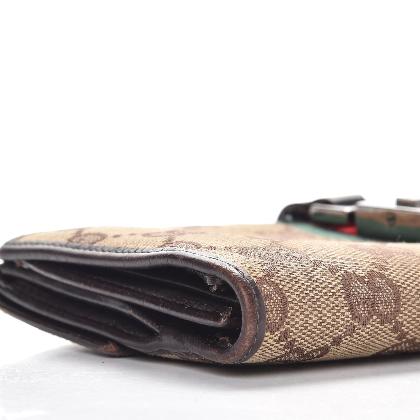 Monogram Calfskin Web Blake Continental Wallet Brown