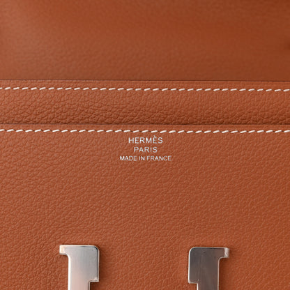 Hermes Evercolor Cavale Constance Long Wallet To Go Gold Multicolor 6 of 11