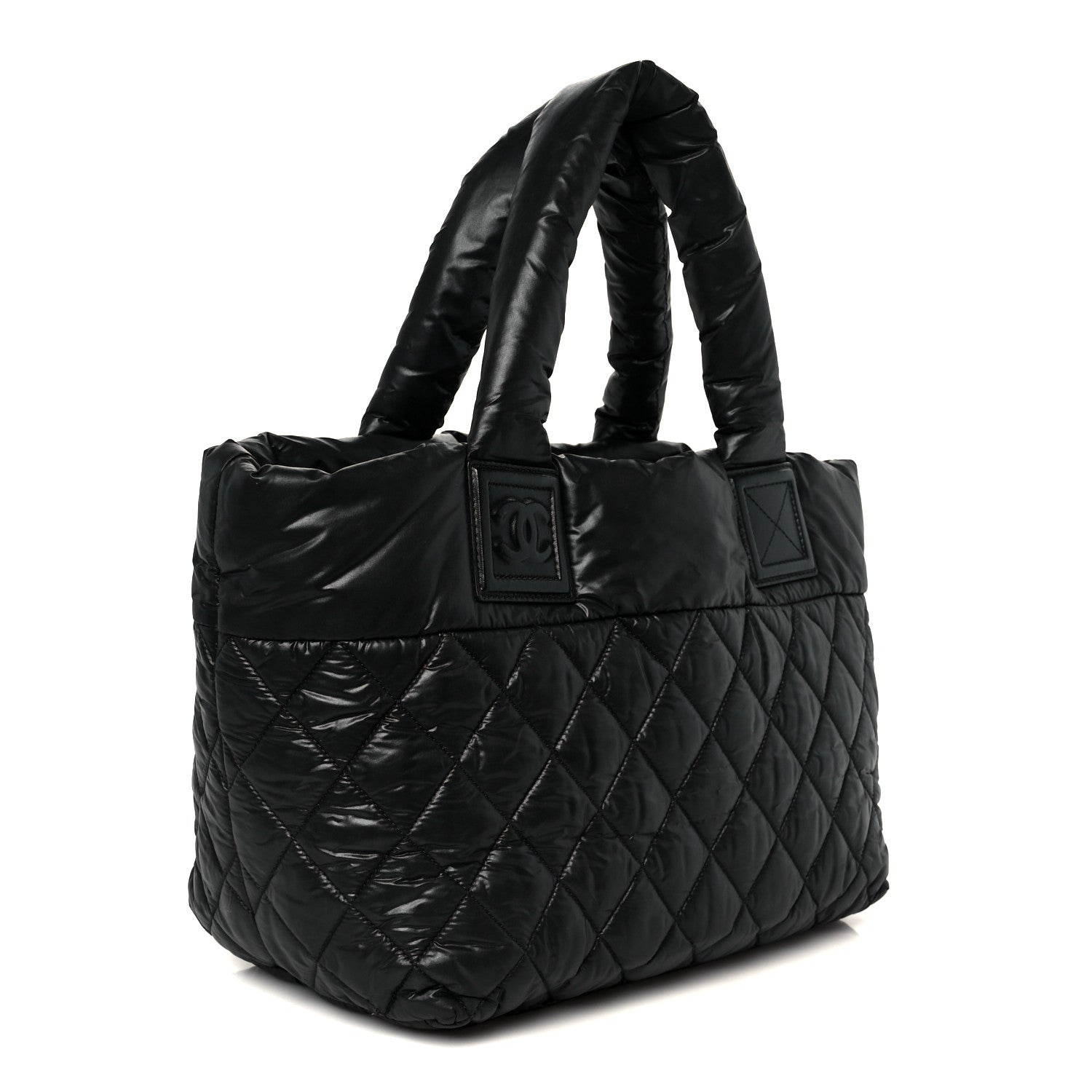 Chanel Nylon Quilted Small Coco Cocoon Tote Black 3 of 10