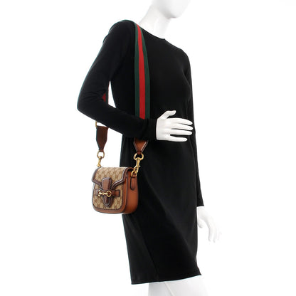 Gucci Monogram Small Lady Web Shoulder Bag Beige Cuir 2 of 7