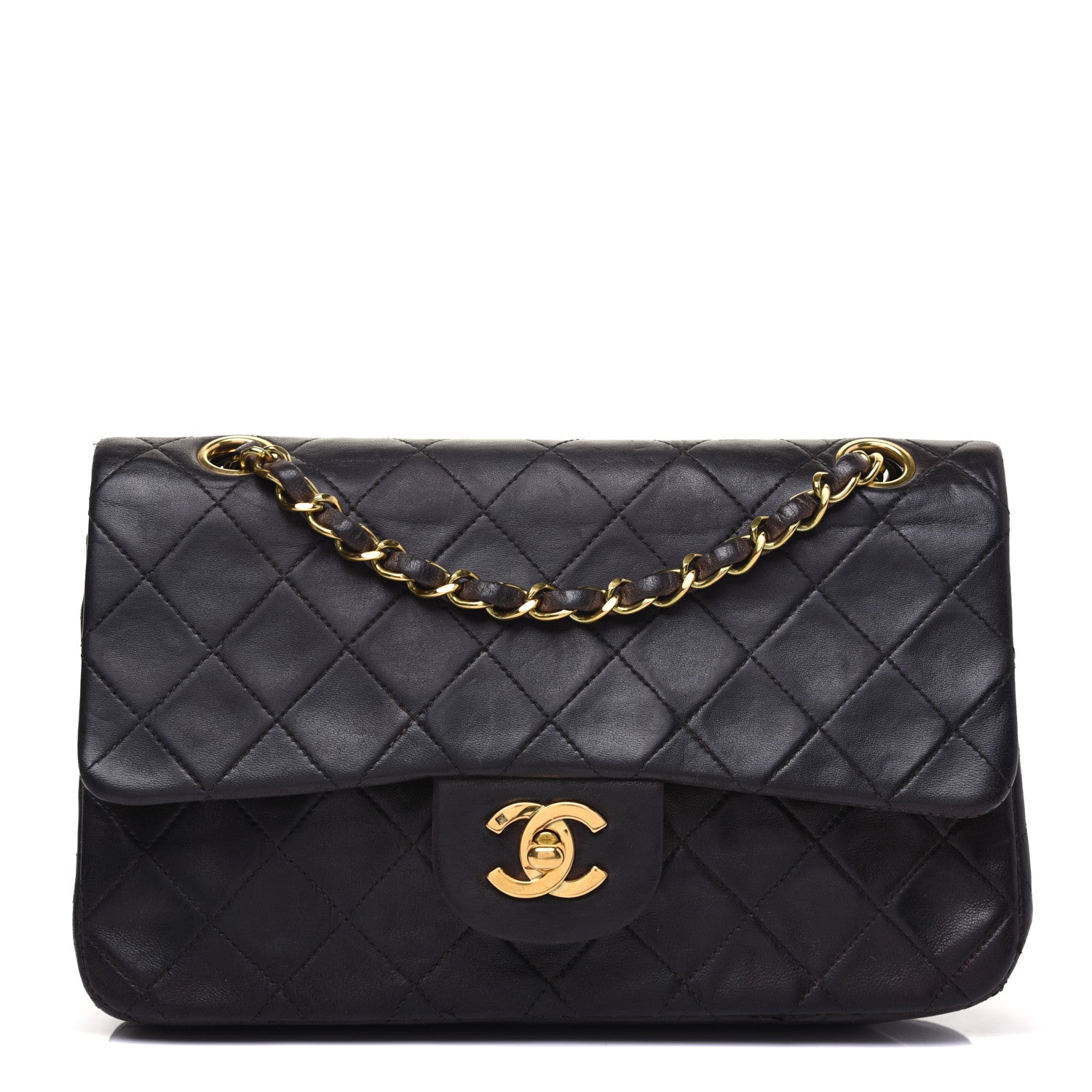 Chanel Lambskin Quilted Small Double Flap Black 1 of 24