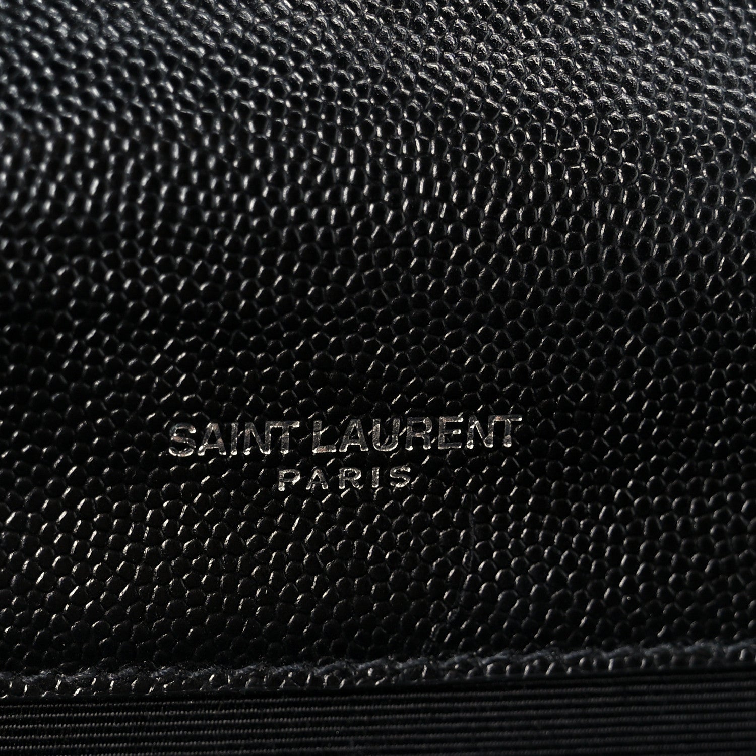 Saint Laurent Grain De Poudre Textured Mixed Matelasse Triquilt Medium Monogram Satchel Black 7 of 11