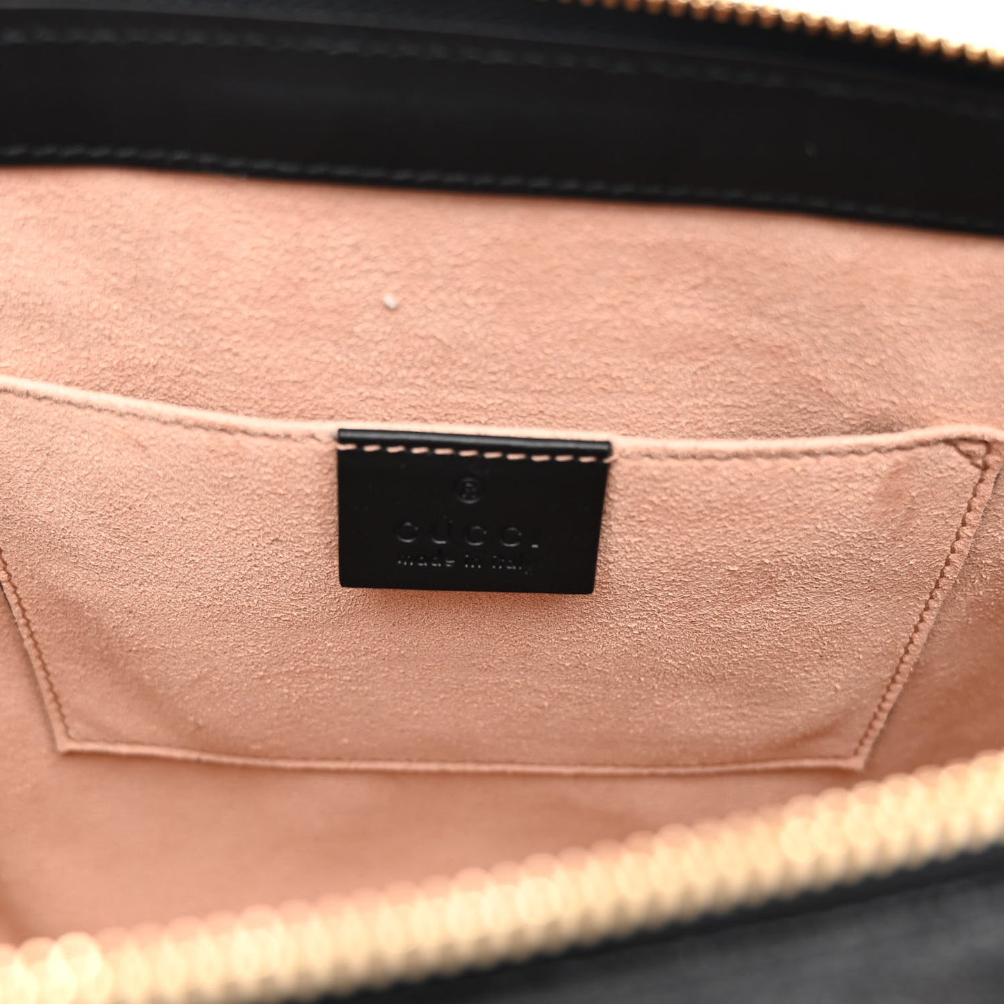 Suede Patent GG Web Small Ophidia Tote Bag Black