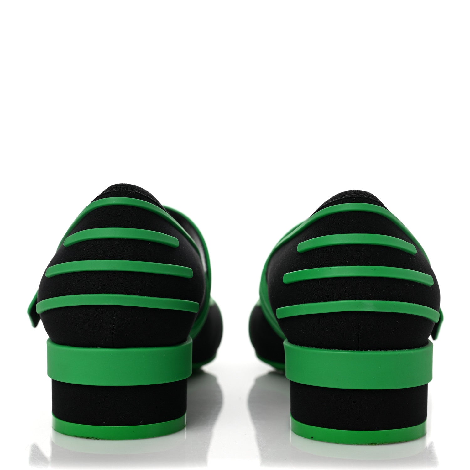 Christian Dior Neoprene Rubber Dior Roller Ballerina Flat 39.5 Black Green 5 of 12