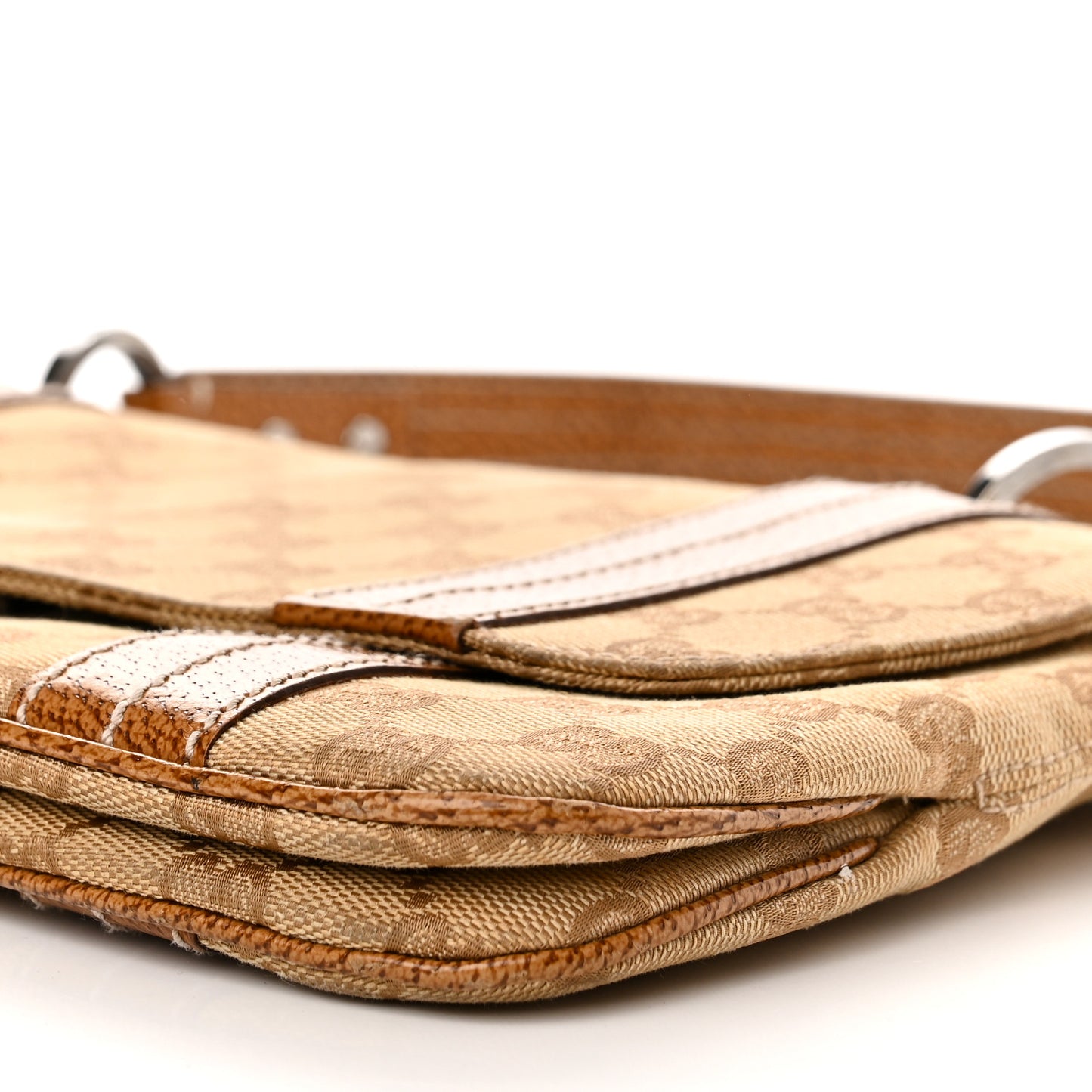 Monogram Satchel Bag Brown