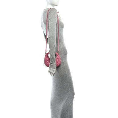 Miu Miu Nappa Matelasse Mini Wander Hobo Pink 2 of 9
