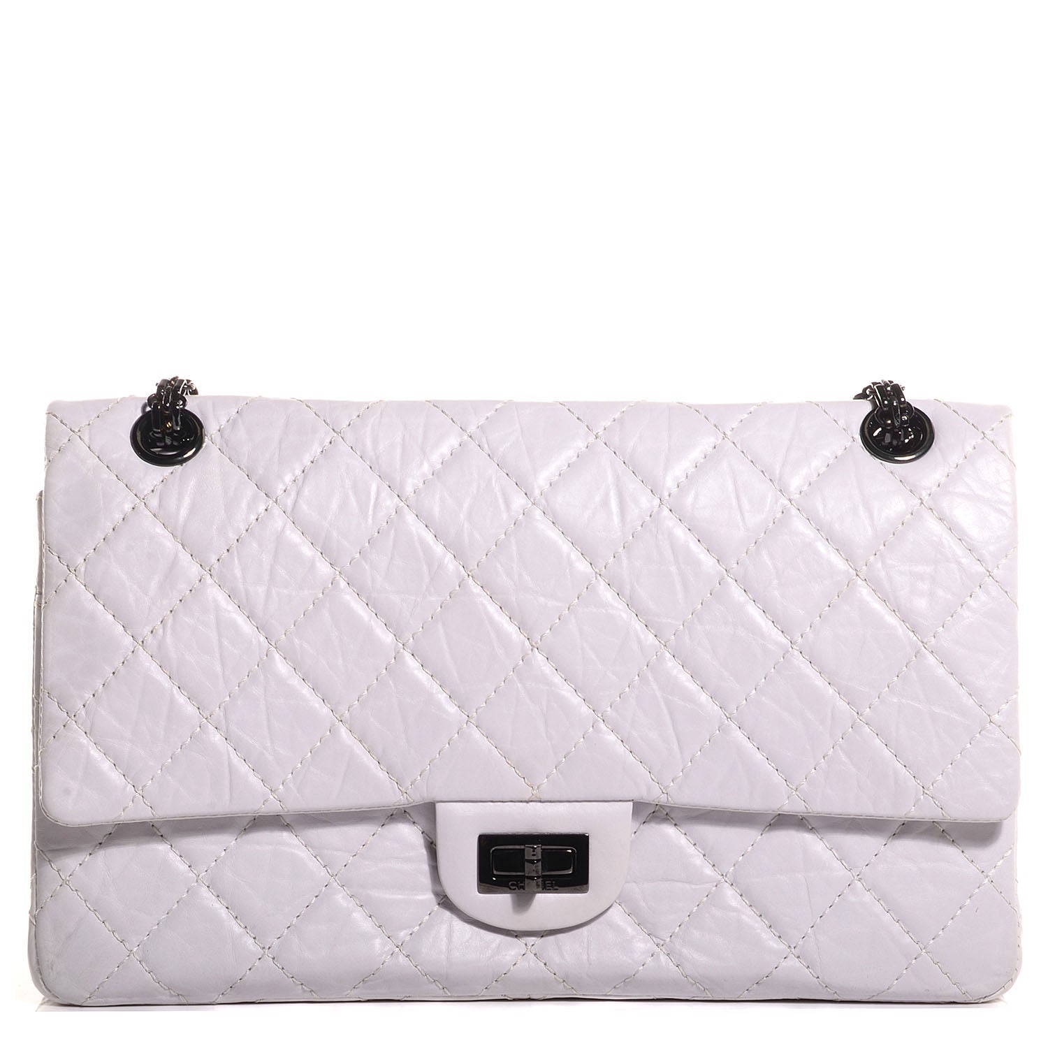 Chanel Aged Calfskin 2.55 Reissue 226 Flap White 1 of 8