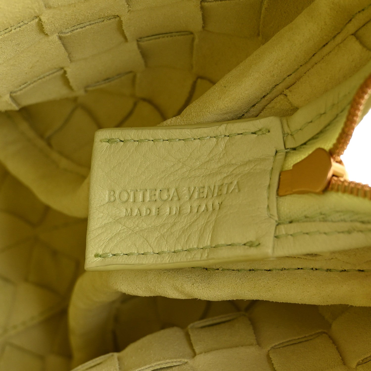 Bottega Veneta Nappa Intrecciato Small Loop Camera Bag Lemon Washed 6 of 10