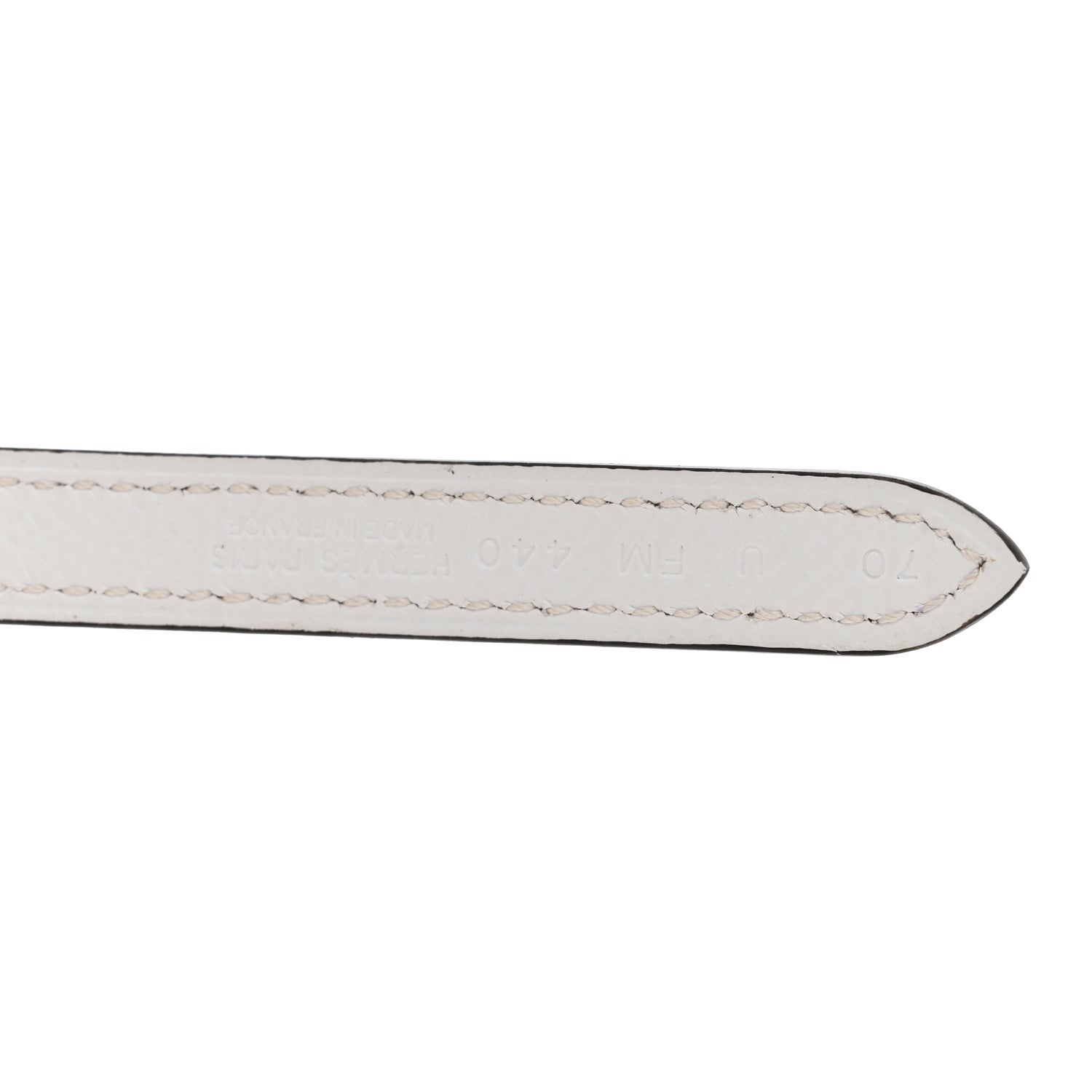 Hermes Swift Epsom 13mm Gamma Belt 70 28 Gold White 8 of 9