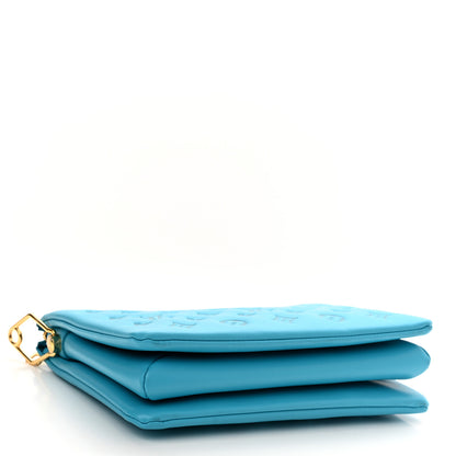 Louis Vuitton Lambskin Embossed Monogram Coussin PM Turquoise 4 of 9