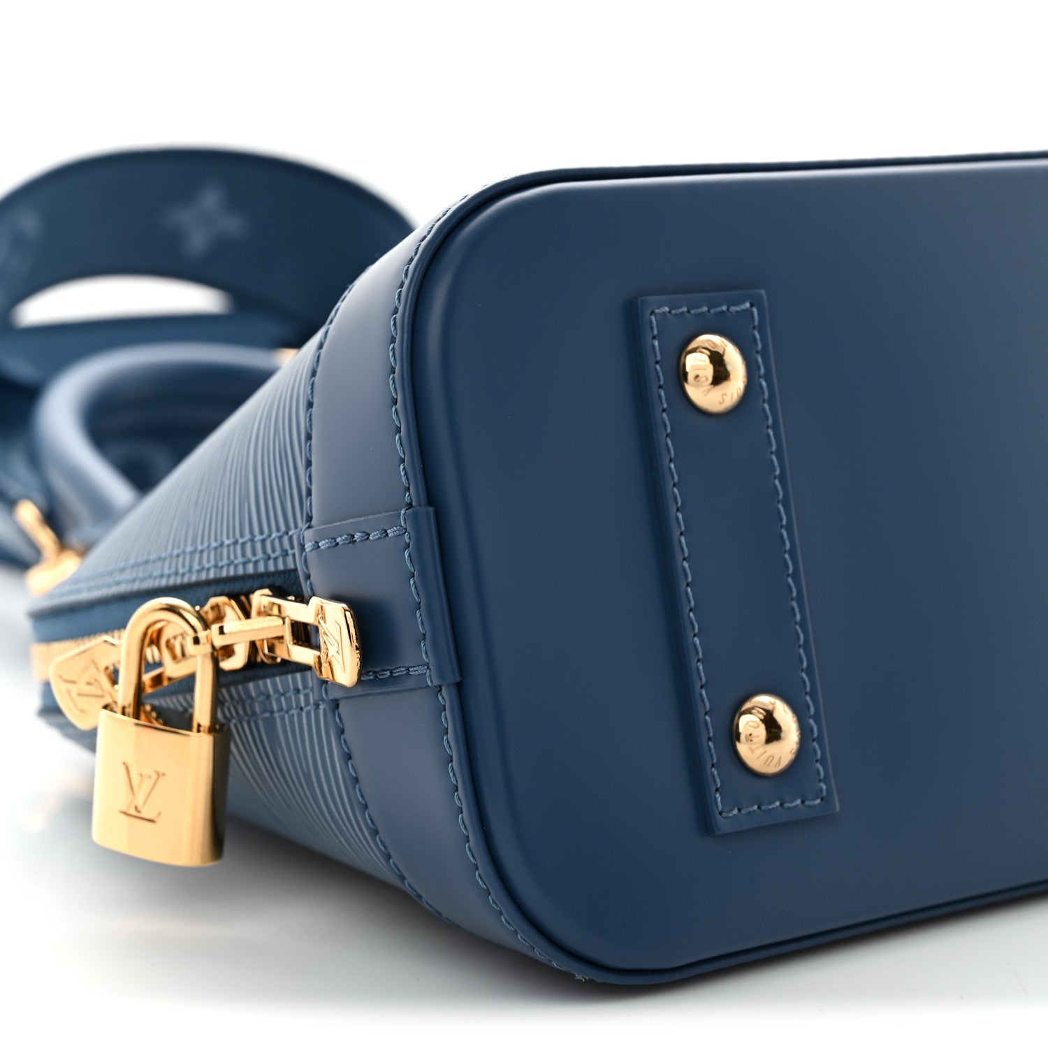 Louis Vuitton Epi Alma BB Denim Blue 8 of 9