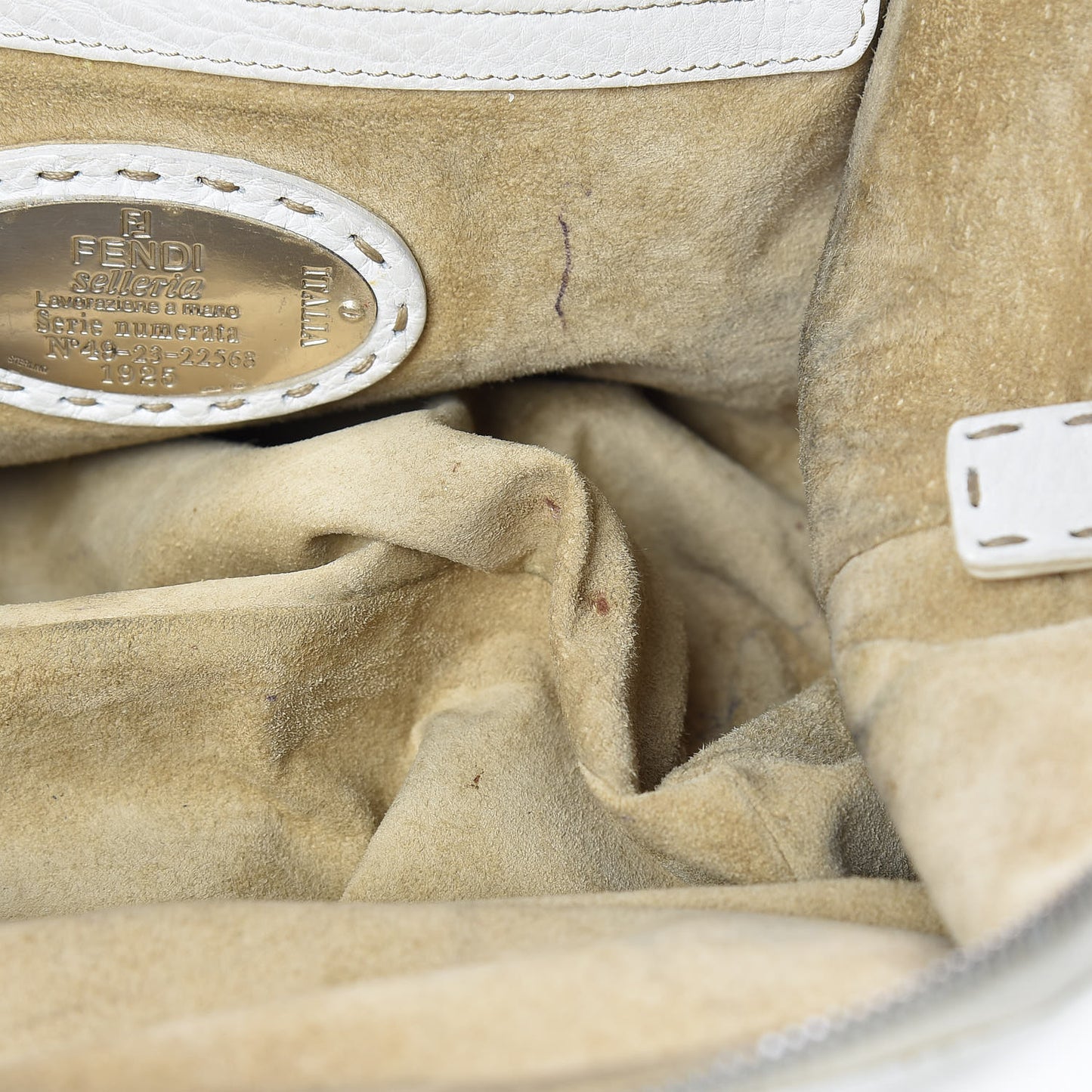 Calfskin Romano Selleria Adele 1328 Bag White