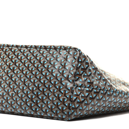 Goyard Goyardine Saint Louis Claire Voie GM Black Blue 8 of 8