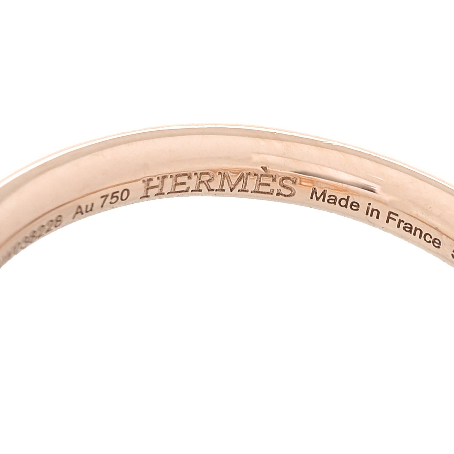 18K Rose Gold Diamond PM Echappee Ring 51 5.75