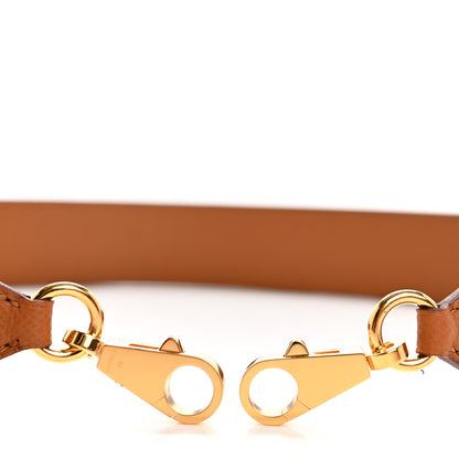 Hermes Epsom 40mm Tressage Shoulder Strap Black Craie Gold 5 of 6