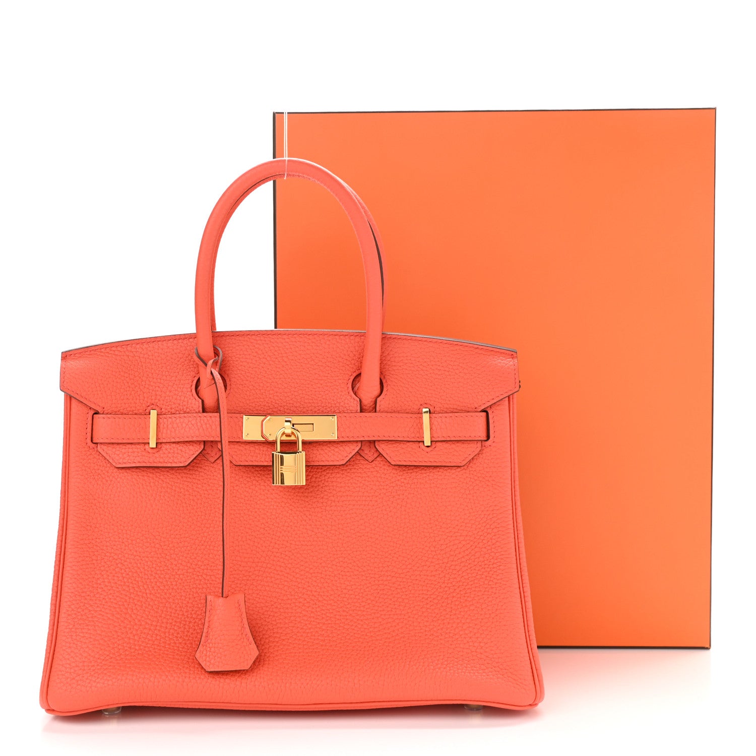 Hermes Togo Birkin 30 Orange Poppy 11 of 11
