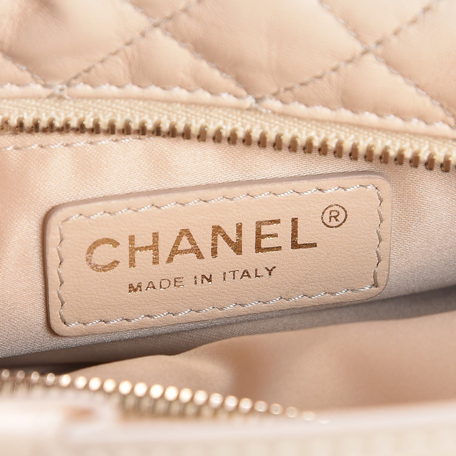 Chanel Lambskin Quilted Hobo Beige 5 of 6