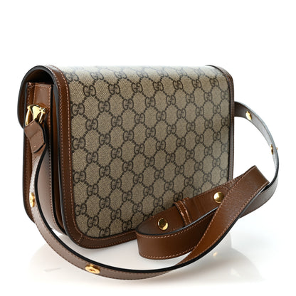 Gucci GG Supreme Monogram Horsebit 1955 Shoulder Bag Beige Brown Sugar 3 of 11