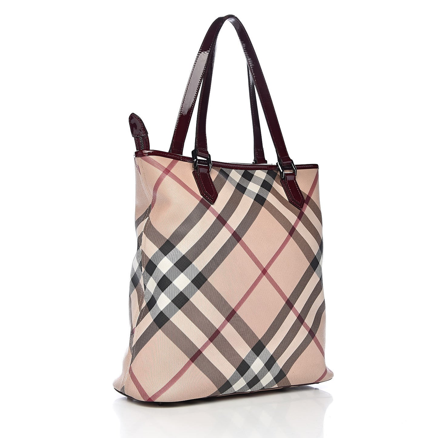 Supernova Check Regent Tote Berry Red