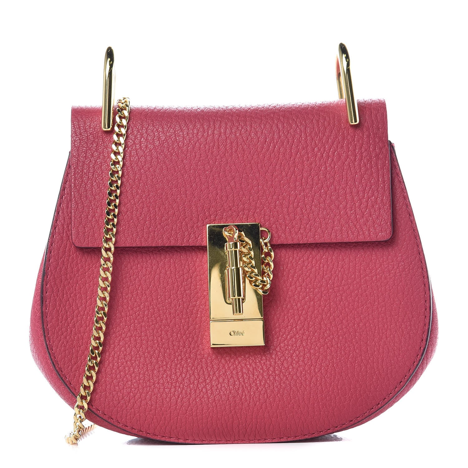Chloe Grained Lambskin Mini Drew Shoulder Bag Dreamy Pink 1 of 10
