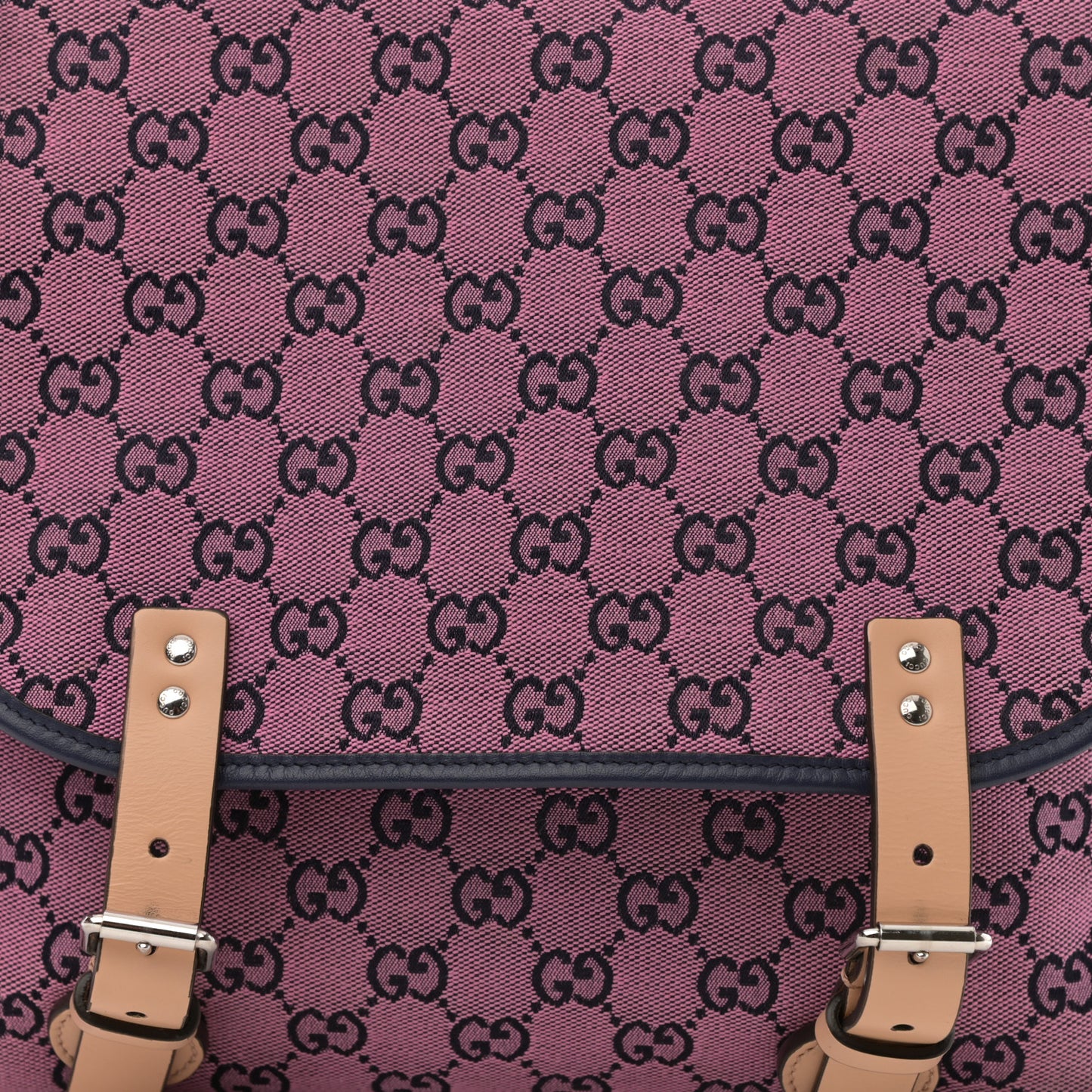 Monogram Multicolor Diaper Bag Pink Blue