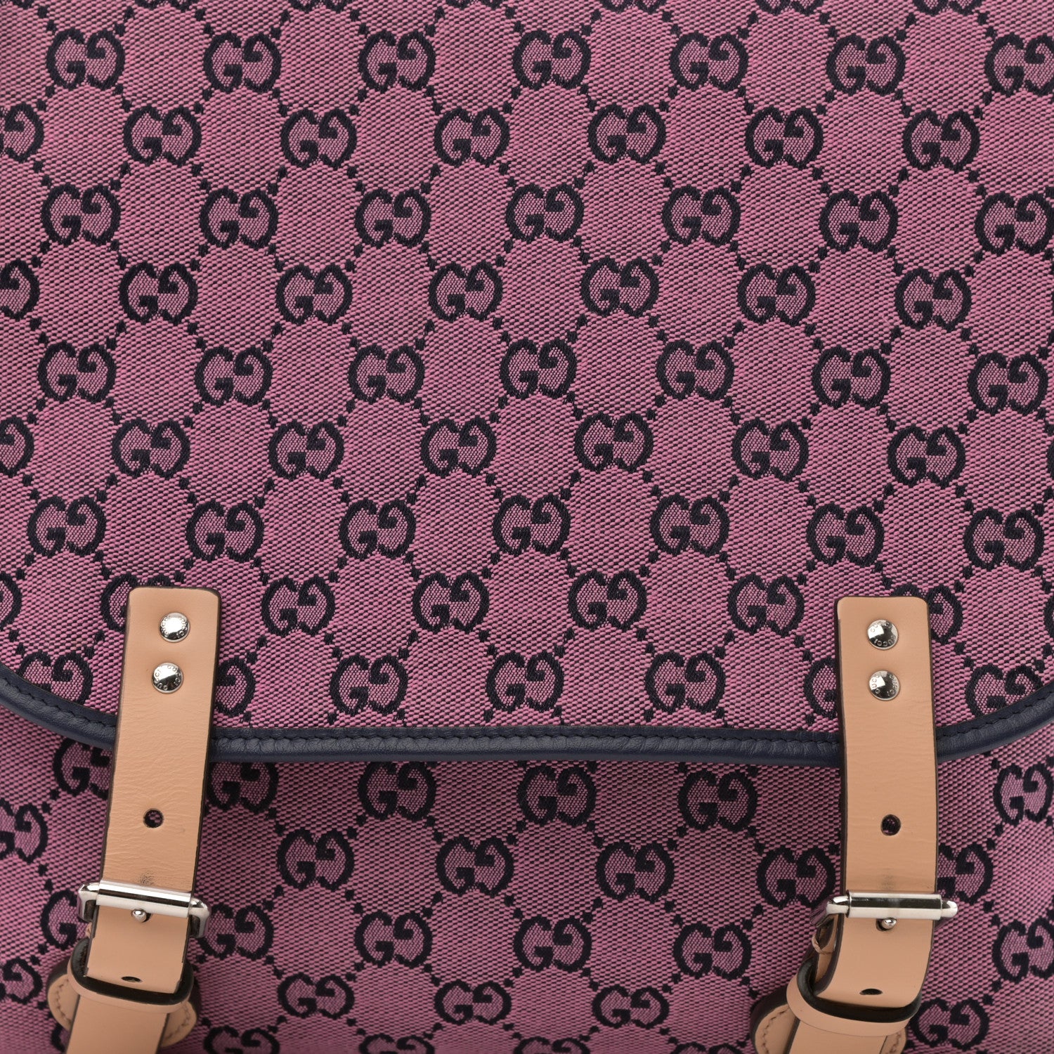 Gucci Monogram Multicolor Diaper Bag Pink Blue 8 of 15