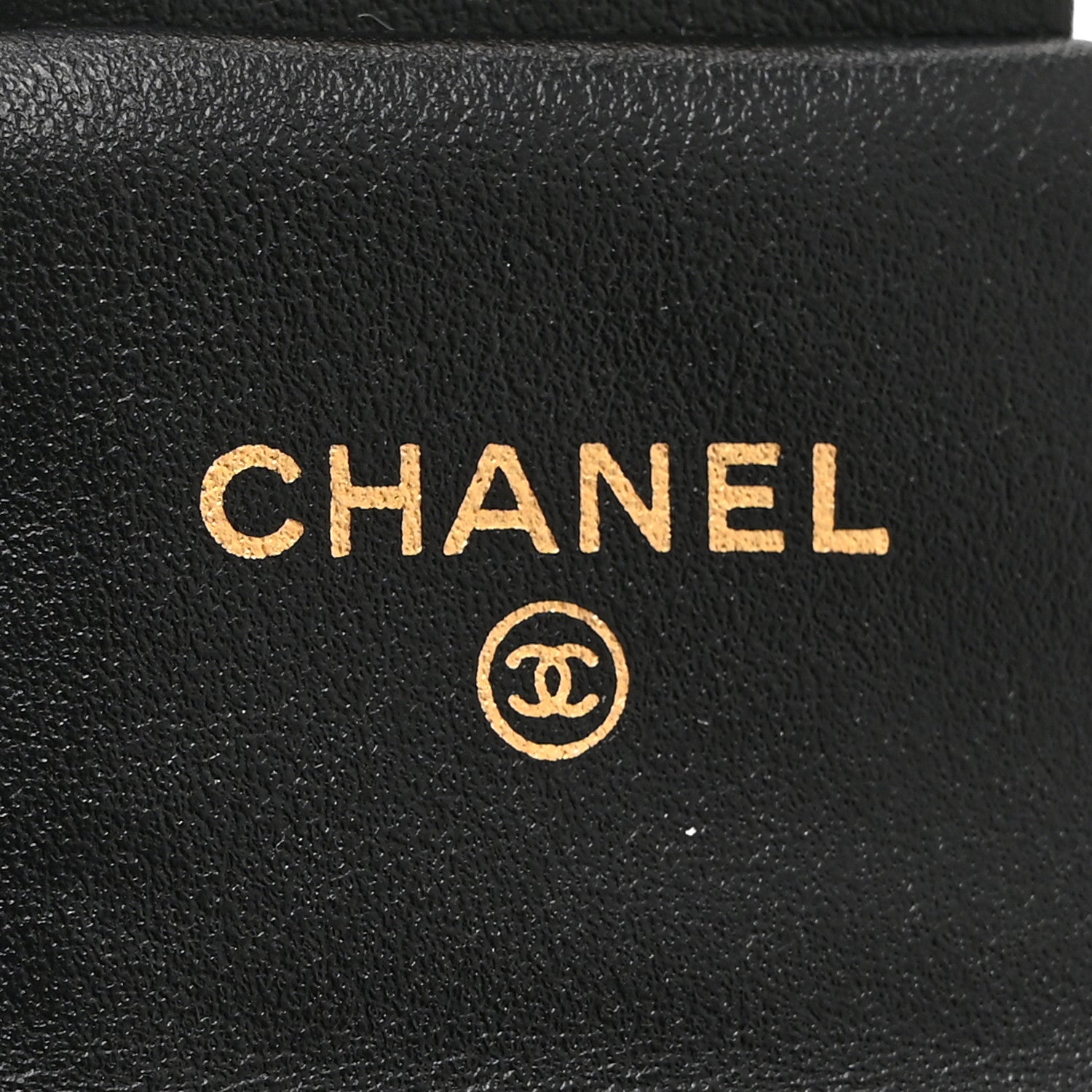 Chanel Calfskin Quilted Lady Handle Flap Card Holder With Chain Black 6 of 11