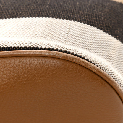 Burberry Mega Check Grainy Calfskin Small Gowan Messenger Bag Saddle Brown 12 of 17