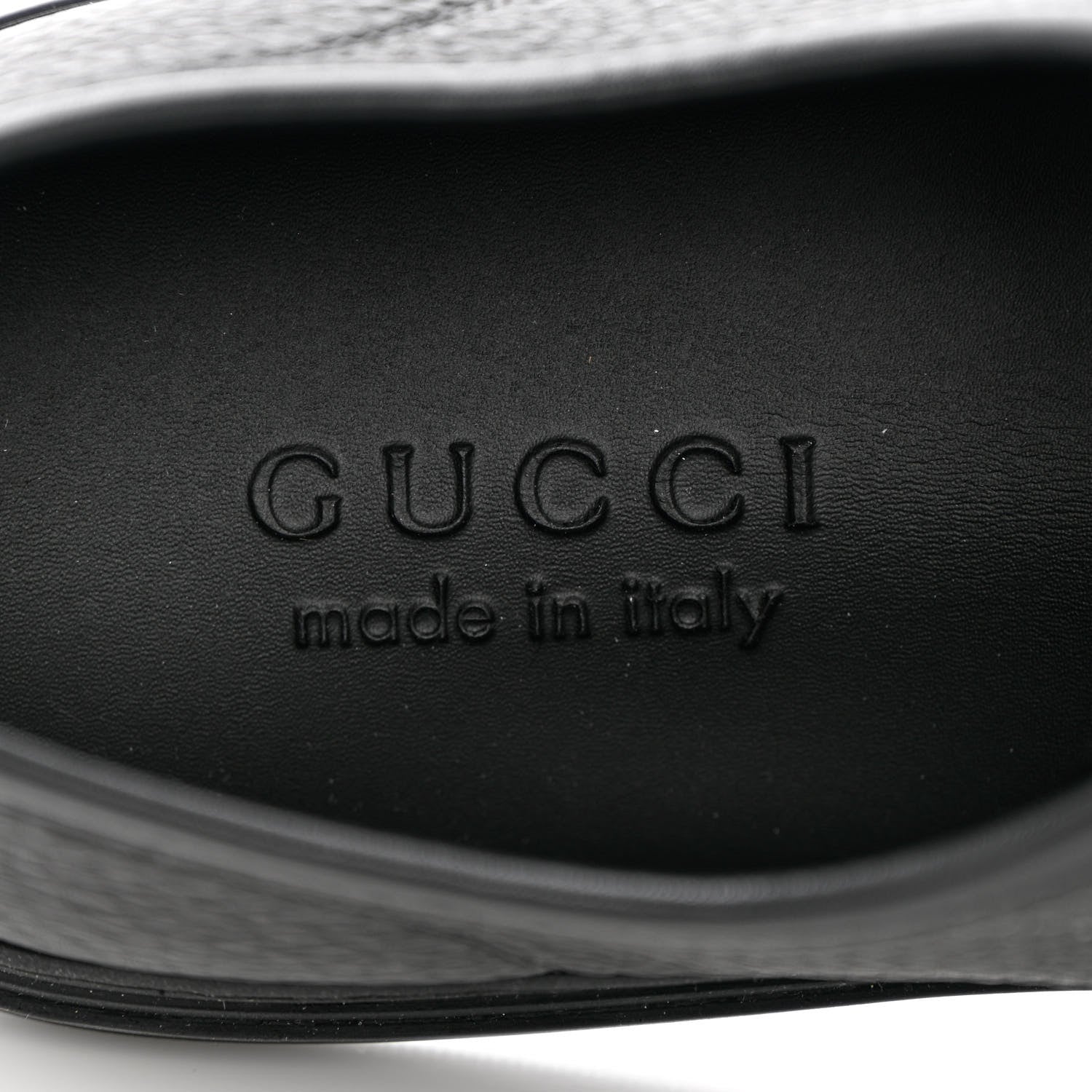 Gucci Nappa Mens Low Top Sneakers 8 Black 7 of 10