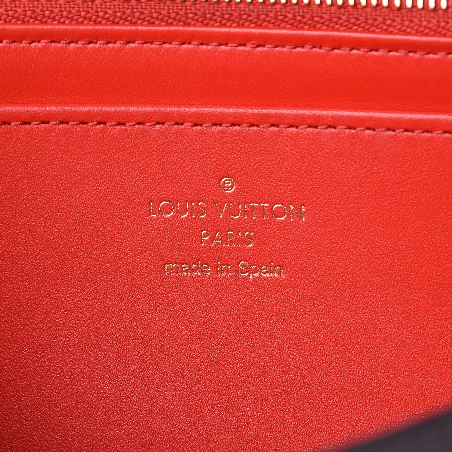 Monogram Flower Lock Long Wallet Coquelicot