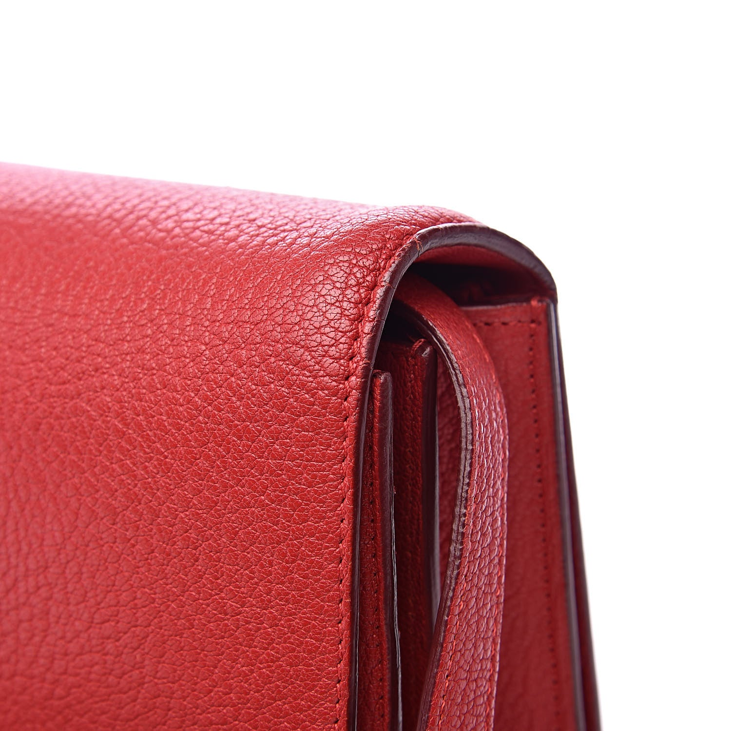 Celine Goatskin Medium Classic Box Flap Bag Carmin 12 of 14
