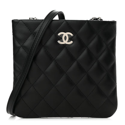 Chanel Lambskin Quilted Crossbody Bag Black 1 of 10
