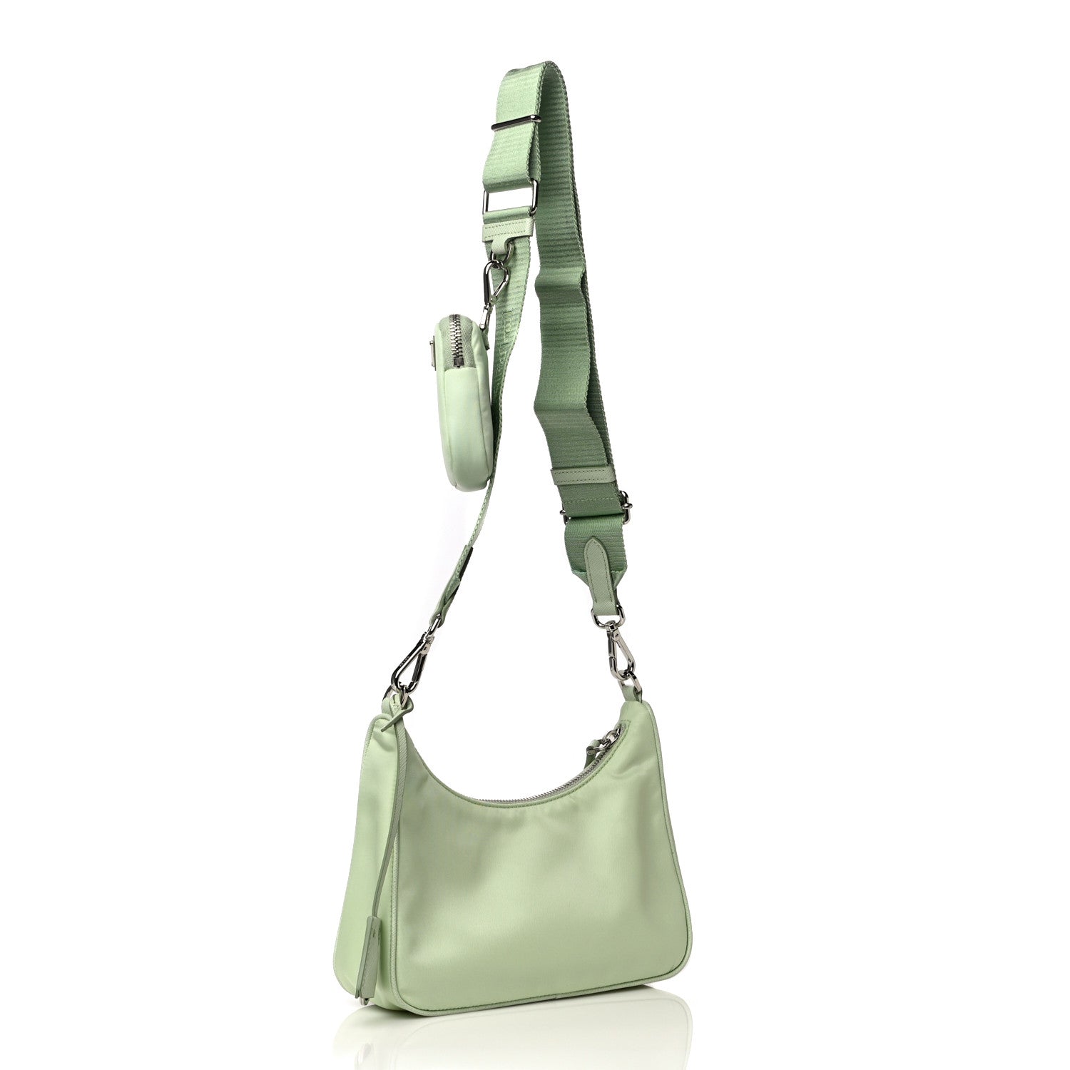 Prada Re-Nylon Saffiano Re-Edition 2005 Shoulder Bag Acqua 3 of 9